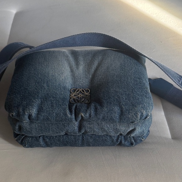 Loewe Handbags - Loewe denim puffer bag